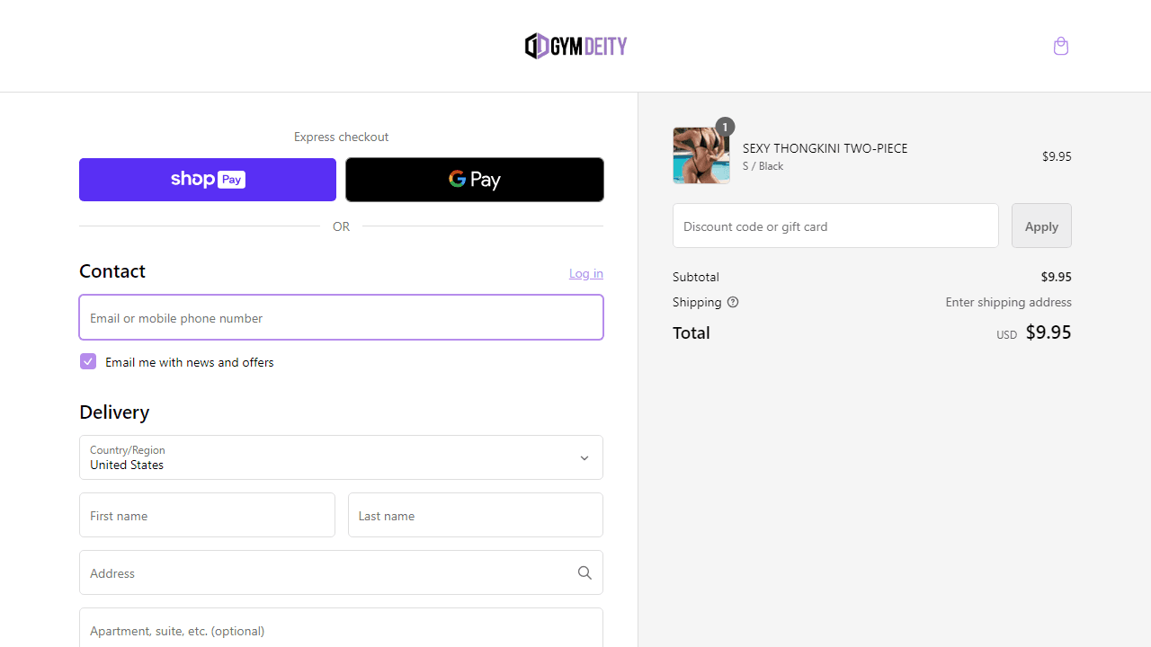 How to apply GymDeity coupon code